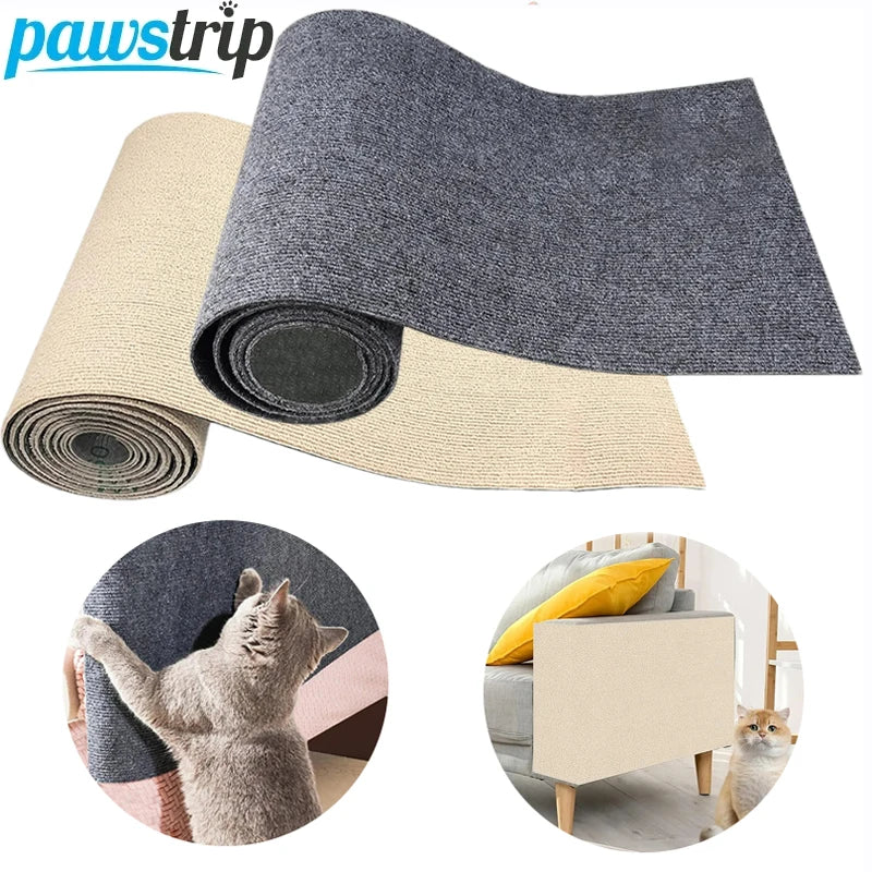 Cat Scratching Mat Cat Scratcher Sofa Tape Scratching Post Self-adhesive Carpet Cats Scratch Board Cat