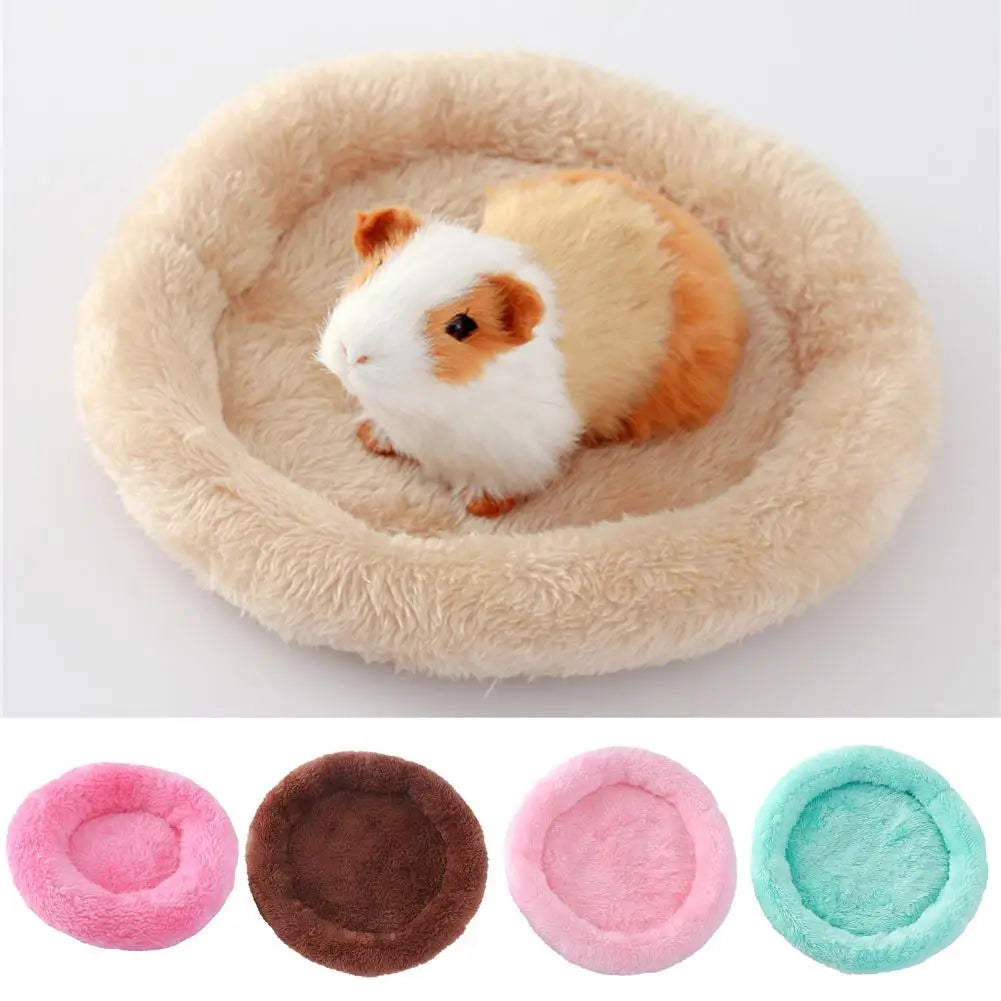 Guinea Pigs Bed Hamster Bed Round Shape Keep Warm Sleeping Bed Hedgehog Chinchilla Rabbit Small Animal Nest Cage Accessories