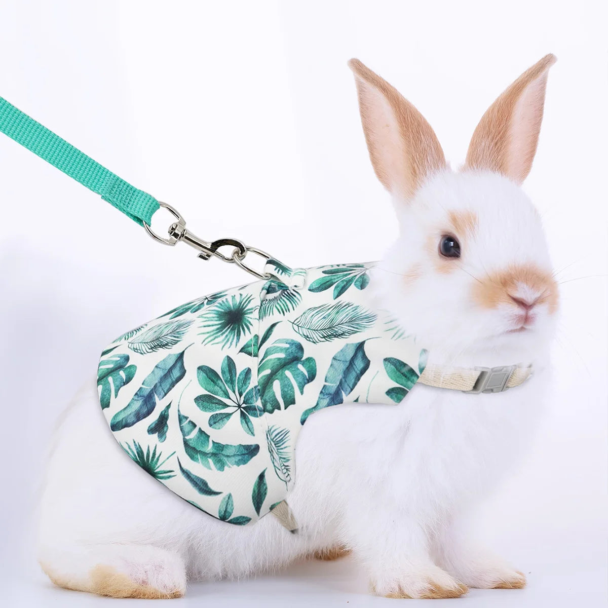 A Set of Stylish Printed Breathable Pet Rabbit Chest and Back for Outdoor Use