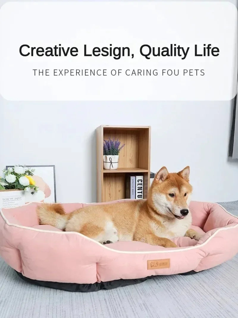 Fluffy Dog Sofa Bed Extra Large Breathable Leather Soft and Comfortable Bedding for Small Breeds  Pet Accessories