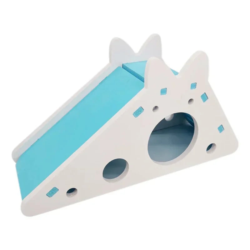 Funny Hamster Slide Toy Guinea Pig Assembled Slide Toys Chinchillas Hamster House Cage Breathable Hamster Accessories