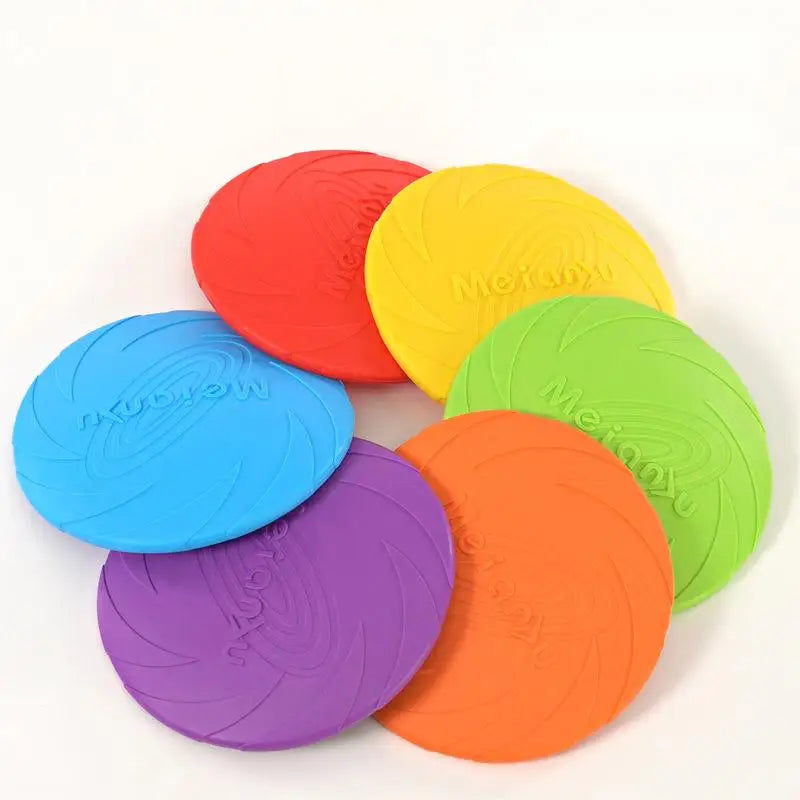 OUZEY Bite Resistant Flying Disc Toys For Dog Multifunction Pet Puppy Training Toys Outdoor Interactive Game Pet Dogs