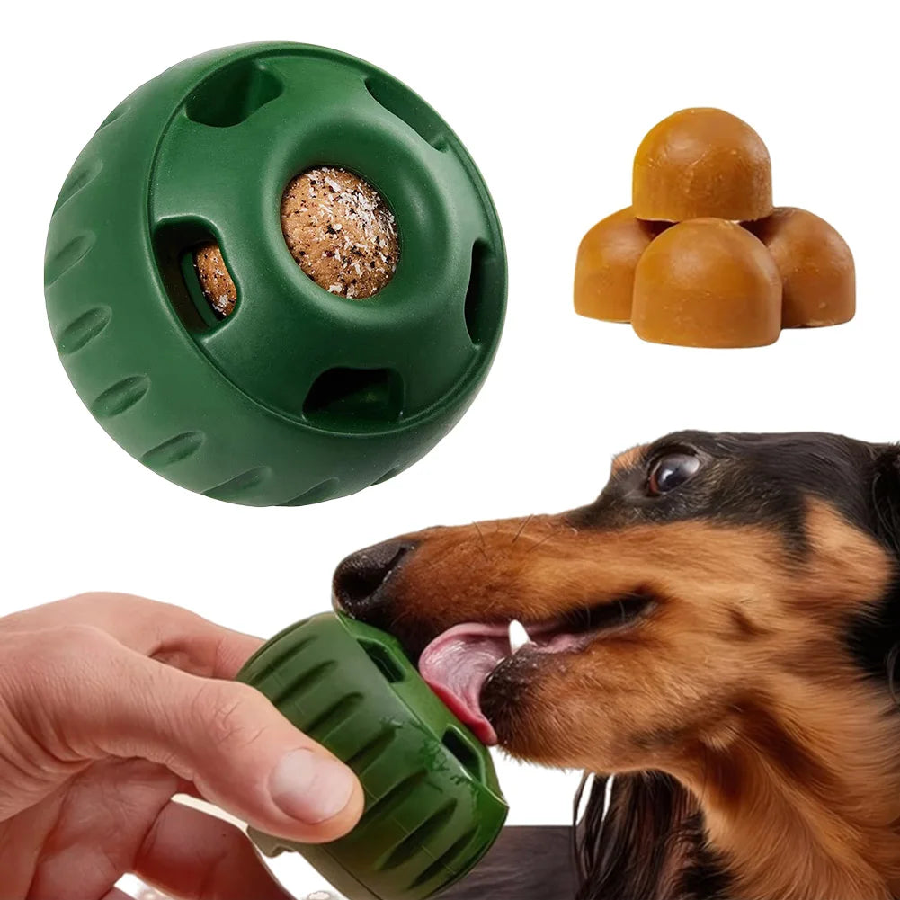 Silicone Pet Dog Toys Dog Chew Toys Refillable Dog Food Ball Dog Feeding Ball Dishwasher Interactive Rubber Balls Pet Products