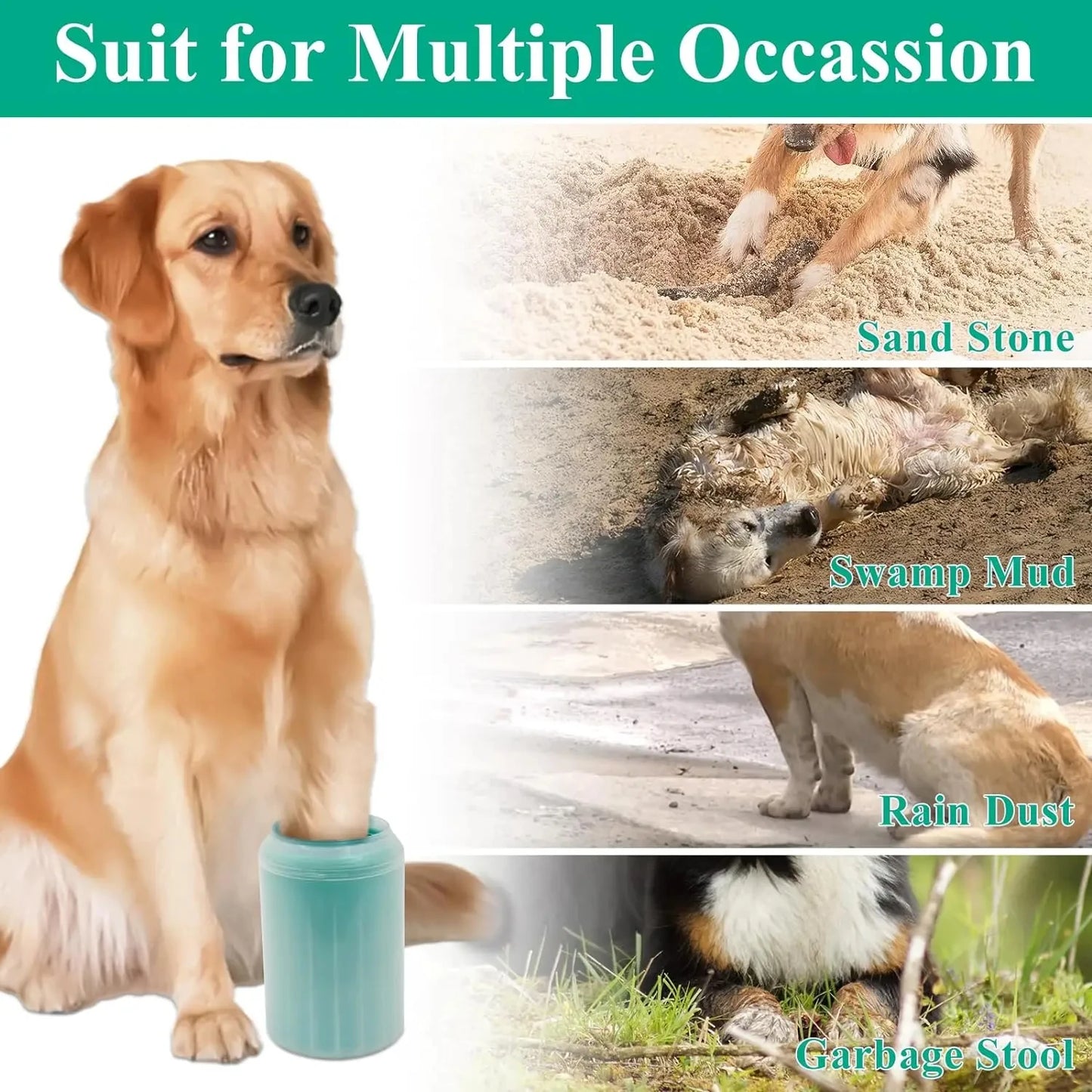 Portable Dog Paw Washer With Soft Silicone