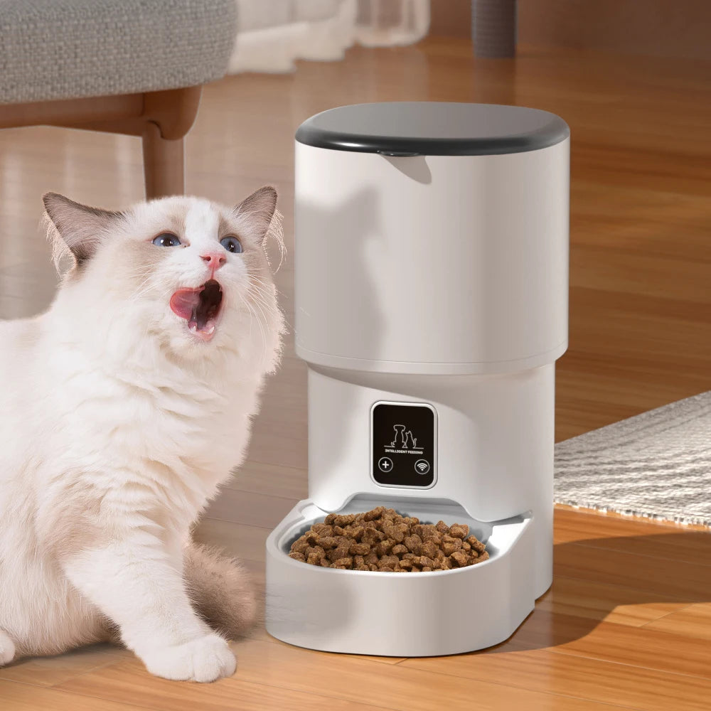 2L Pet Feeder Timing 5V USB Smart Automatic Dog Pet Feeder For Cats Dog Button WIFI APP Intelligent Dry Food Dispenser Dog Bowl