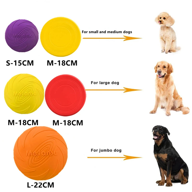 OUZEY Bite Resistant Flying Disc Toys For Dog Multifunction Pet Puppy Training Toys Outdoor Interactive Game Pet Dogs