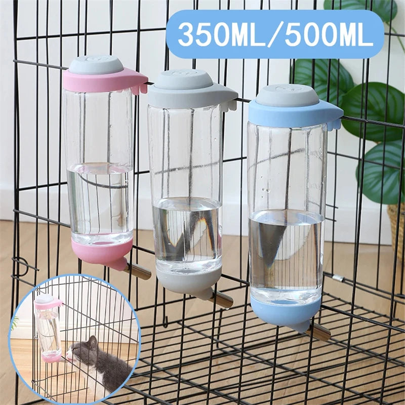 Water Bottle Dispenser Feeder Hanging Pet Dog Guinea Pig Squirrel Rabbit Drinking Head Pipe Fountain