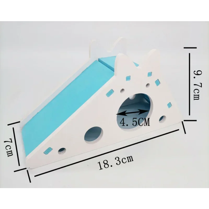 Funny Hamster Slide Toy Guinea Pig Assembled Slide Toys Chinchillas Hamster House Cage Breathable Hamster Accessories