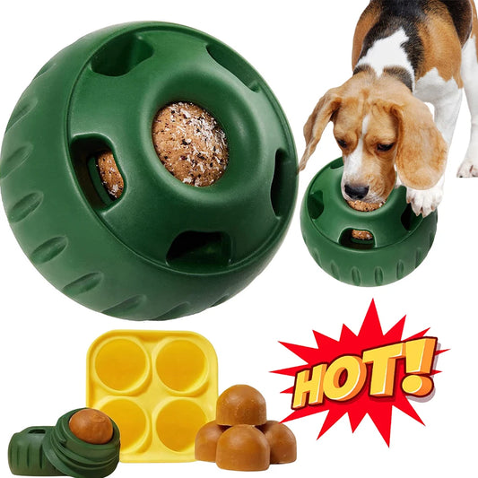 Silicone Pet Dog Toys Dog Chew Toys Refillable Dog Food Ball Dog Feeding Ball Dishwasher Interactive Rubber Balls Pet Products